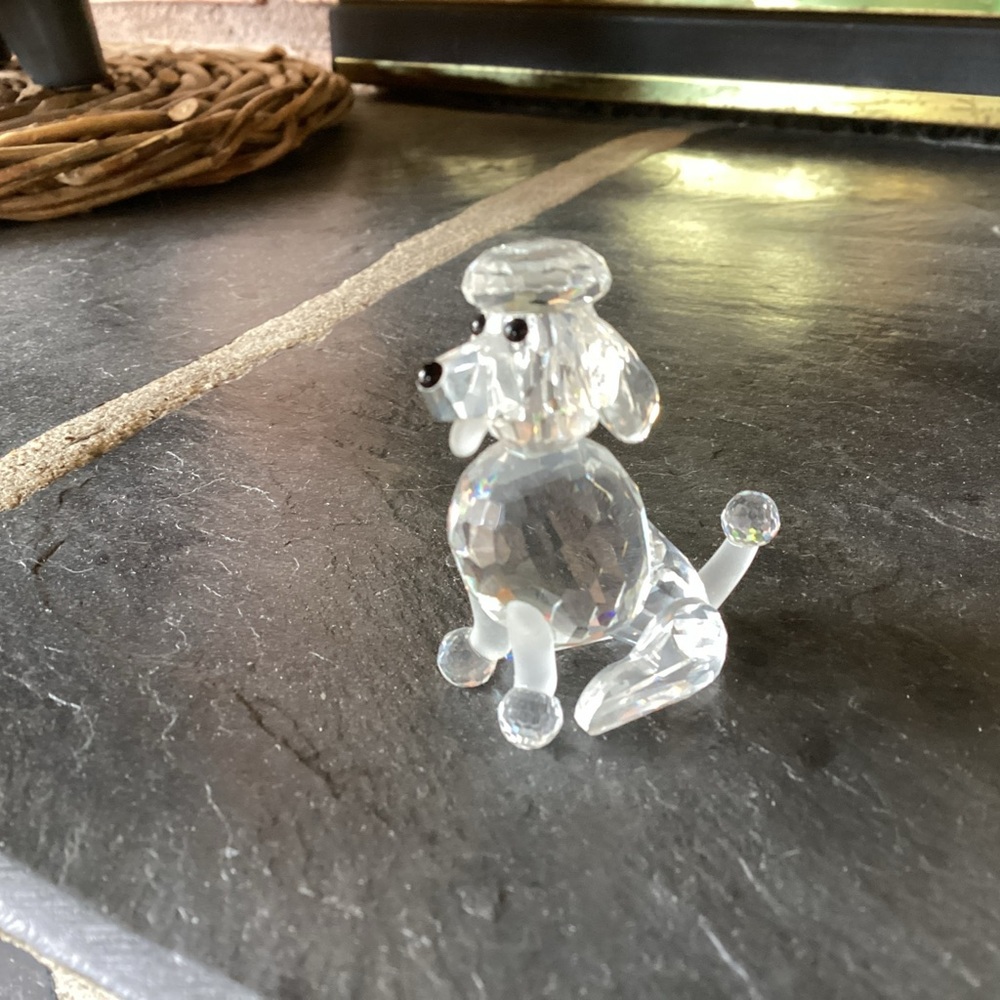 Retired Swarovski crystal Poodle.
